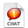 iChat Orange Chat Icon 32x32 png